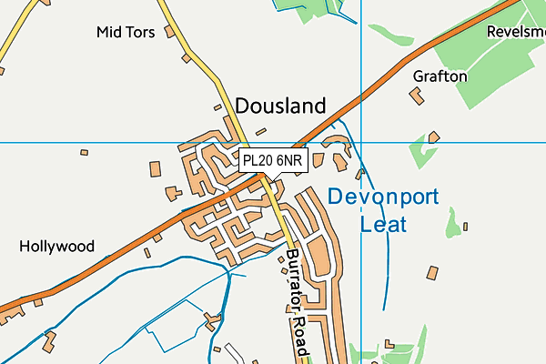 PL20 6NR map - OS VectorMap District (Ordnance Survey)