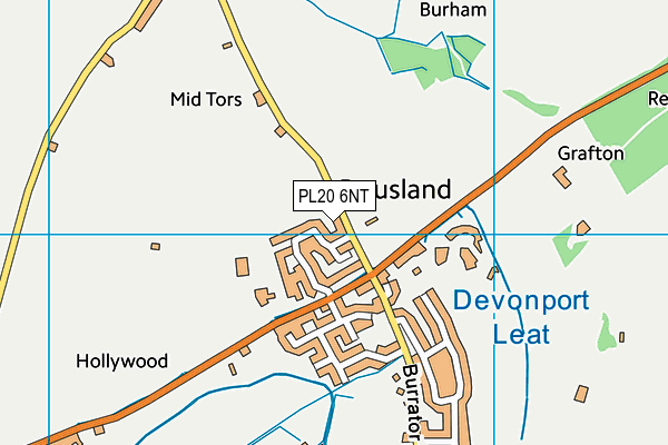 PL20 6NT map - OS VectorMap District (Ordnance Survey)