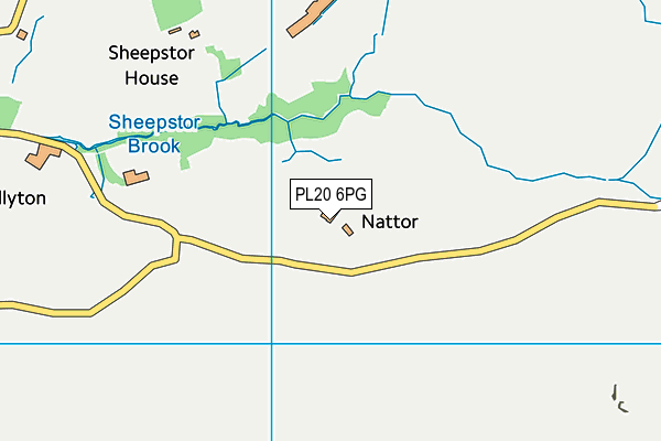 PL20 6PG map - OS VectorMap District (Ordnance Survey)