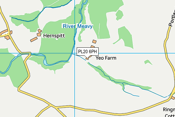 PL20 6PH map - OS VectorMap District (Ordnance Survey)