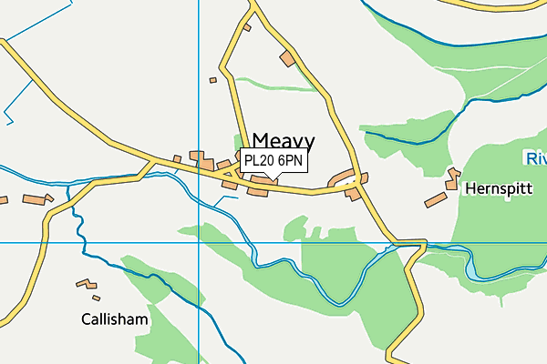 PL20 6PN map - OS VectorMap District (Ordnance Survey)