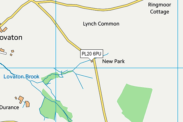 PL20 6PU map - OS VectorMap District (Ordnance Survey)