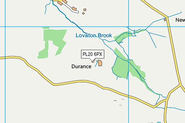 PL20 6PX map - OS VectorMap District (Ordnance Survey)