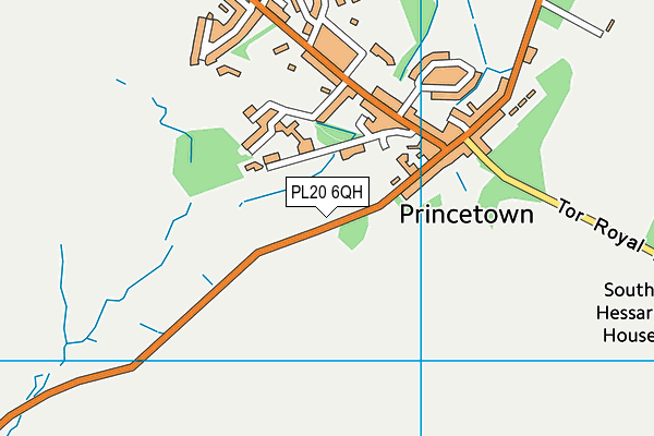 PL20 6QH map - OS VectorMap District (Ordnance Survey)