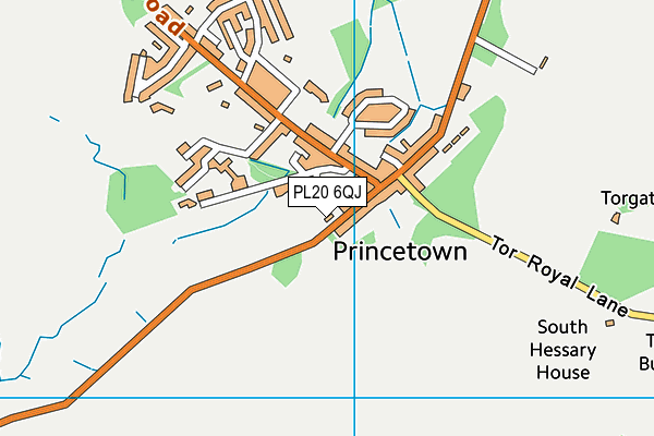 PL20 6QJ map - OS VectorMap District (Ordnance Survey)