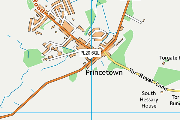 PL20 6QL map - OS VectorMap District (Ordnance Survey)