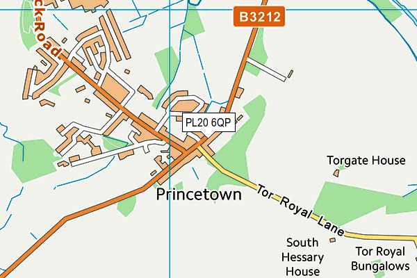 PL20 6QP map - OS VectorMap District (Ordnance Survey)