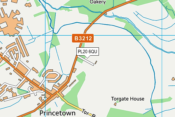 PL20 6QU map - OS VectorMap District (Ordnance Survey)