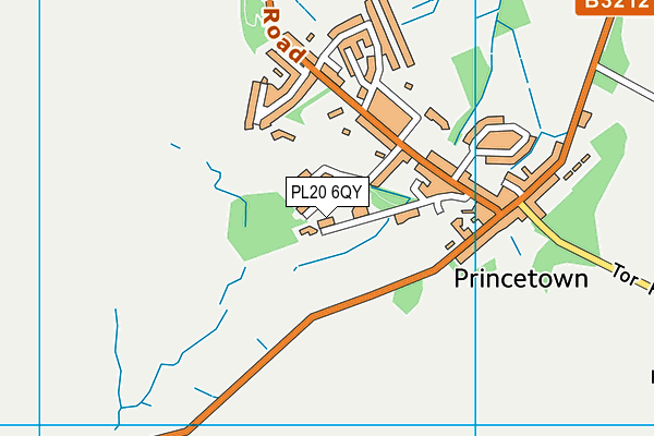 PL20 6QY map - OS VectorMap District (Ordnance Survey)