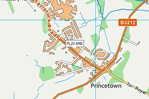 PL20 6RB map - OS VectorMap District (Ordnance Survey)