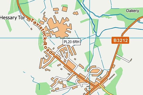 PL20 6RH map - OS VectorMap District (Ordnance Survey)
