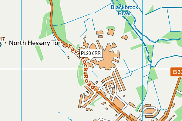 PL20 6RR map - OS VectorMap District (Ordnance Survey)