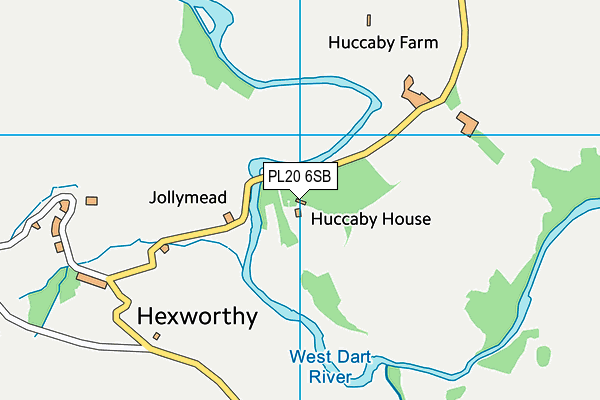 PL20 6SB map - OS VectorMap District (Ordnance Survey)