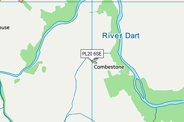 PL20 6SE map - OS VectorMap District (Ordnance Survey)