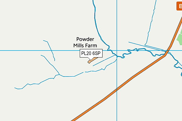 PL20 6SP map - OS VectorMap District (Ordnance Survey)