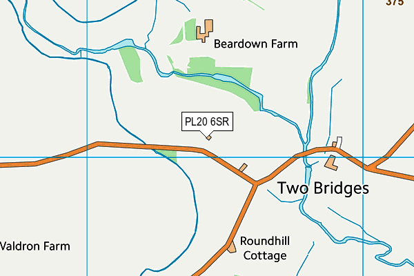 PL20 6SR map - OS VectorMap District (Ordnance Survey)