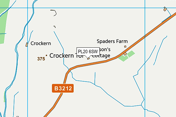 PL20 6SW map - OS VectorMap District (Ordnance Survey)