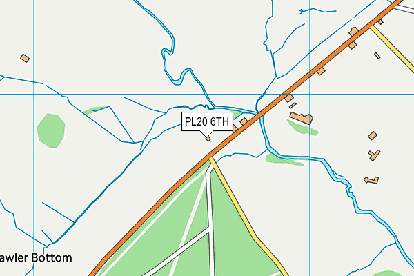 PL20 6TH map - OS VectorMap District (Ordnance Survey)