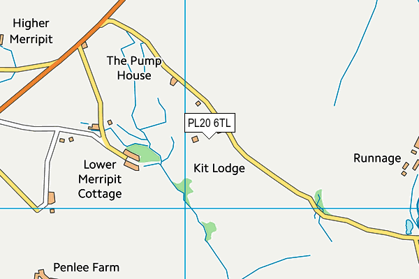 PL20 6TL map - OS VectorMap District (Ordnance Survey)