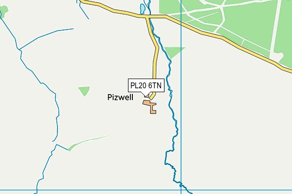PL20 6TN map - OS VectorMap District (Ordnance Survey)