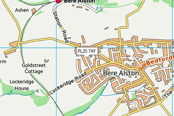 PL20 7AY map - OS VectorMap District (Ordnance Survey)