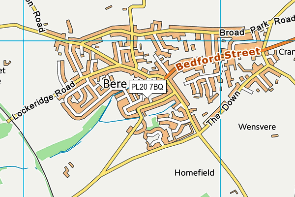PL20 7BQ map - OS VectorMap District (Ordnance Survey)