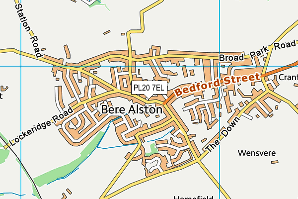 PL20 7EL map - OS VectorMap District (Ordnance Survey)
