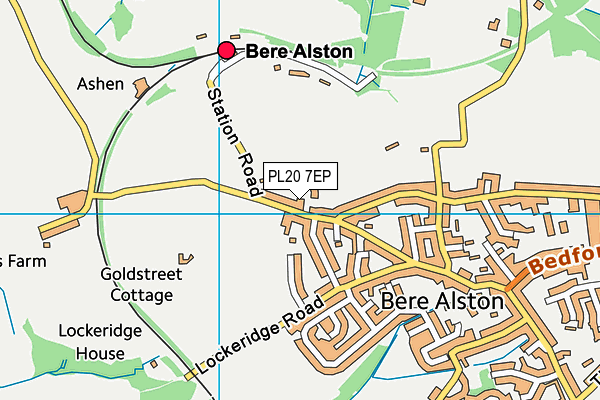 PL20 7EP map - OS VectorMap District (Ordnance Survey)