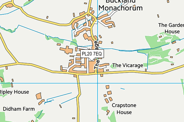 PL20 7EQ map - OS VectorMap District (Ordnance Survey)