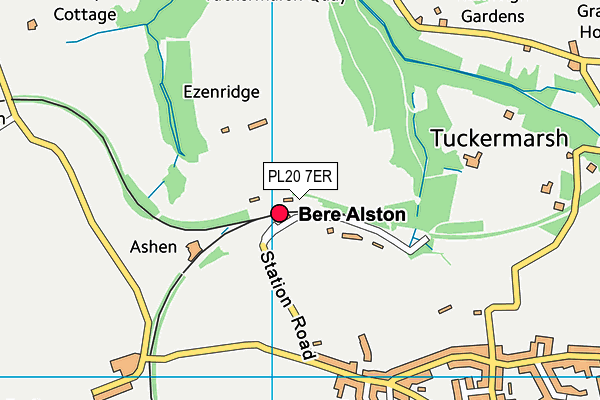 PL20 7ER map - OS VectorMap District (Ordnance Survey)