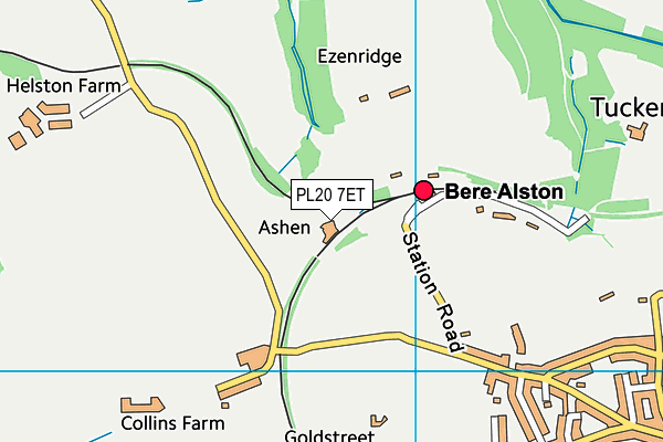 PL20 7ET map - OS VectorMap District (Ordnance Survey)