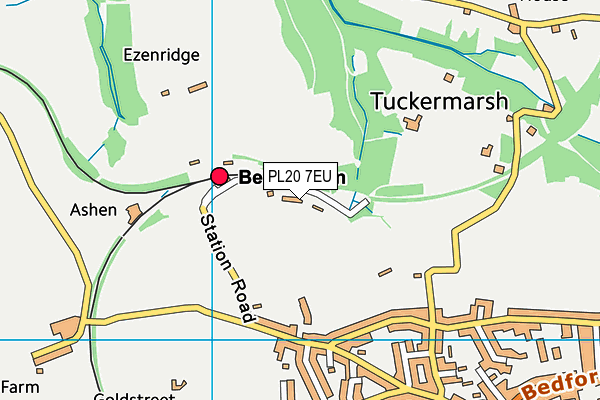 PL20 7EU map - OS VectorMap District (Ordnance Survey)