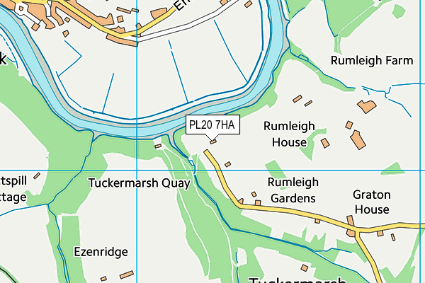 PL20 7HA map - OS VectorMap District (Ordnance Survey)