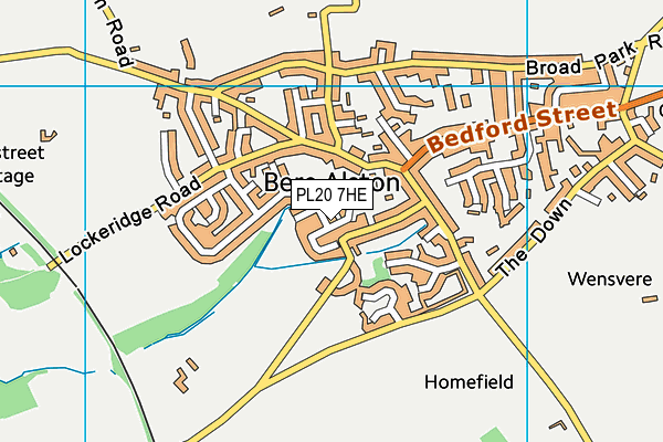 PL20 7HE map - OS VectorMap District (Ordnance Survey)