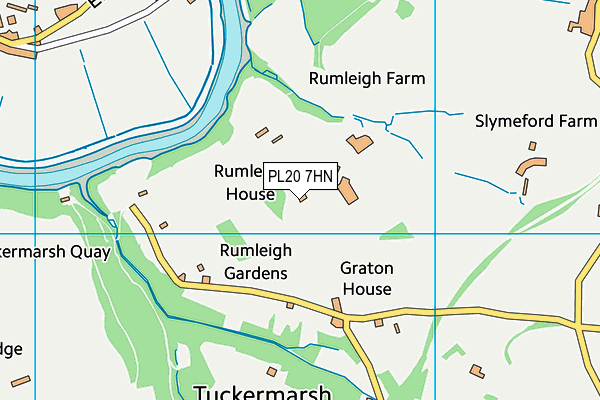 PL20 7HN map - OS VectorMap District (Ordnance Survey)