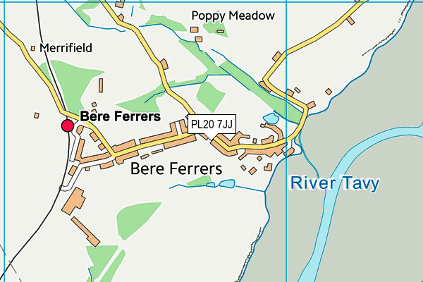 PL20 7JJ map - OS VectorMap District (Ordnance Survey)