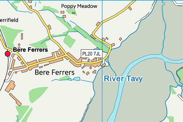 PL20 7JL map - OS VectorMap District (Ordnance Survey)