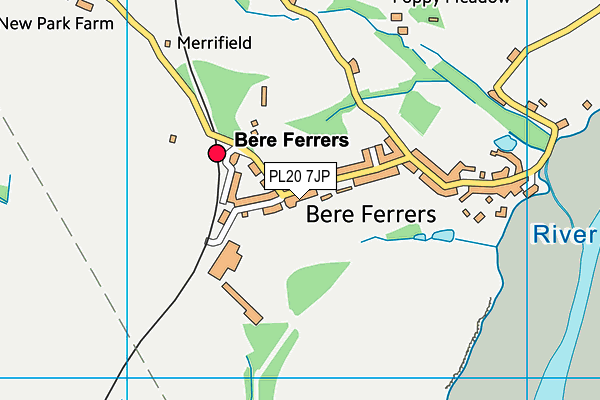 PL20 7JP map - OS VectorMap District (Ordnance Survey)