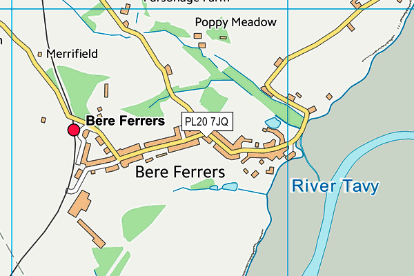 PL20 7JQ map - OS VectorMap District (Ordnance Survey)