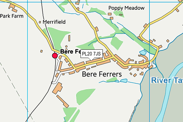 PL20 7JS map - OS VectorMap District (Ordnance Survey)