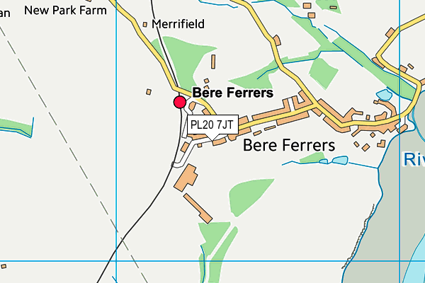 PL20 7JT map - OS VectorMap District (Ordnance Survey)