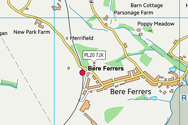 PL20 7JX map - OS VectorMap District (Ordnance Survey)