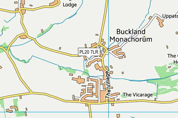 PL20 7LR map - OS VectorMap District (Ordnance Survey)