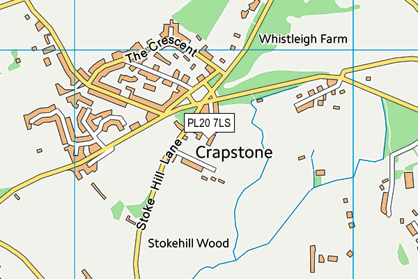 PL20 7LS map - OS VectorMap District (Ordnance Survey)