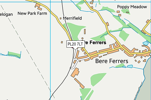 PL20 7LT map - OS VectorMap District (Ordnance Survey)