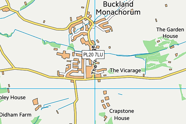 PL20 7LU map - OS VectorMap District (Ordnance Survey)