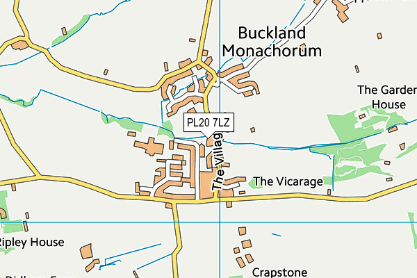 PL20 7LZ map - OS VectorMap District (Ordnance Survey)