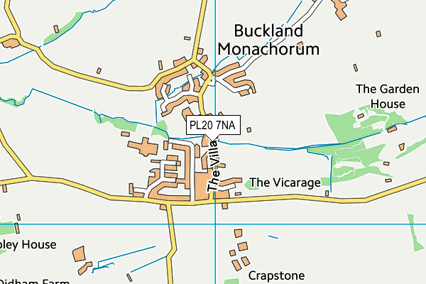 PL20 7NA map - OS VectorMap District (Ordnance Survey)