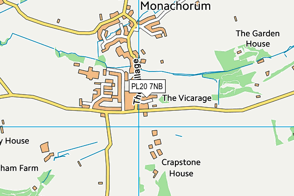 PL20 7NB map - OS VectorMap District (Ordnance Survey)