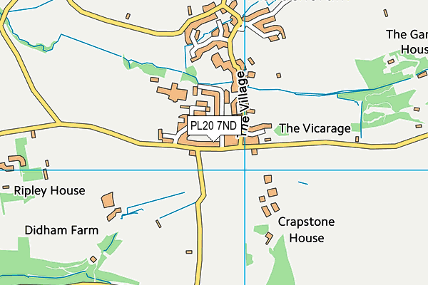 PL20 7ND map - OS VectorMap District (Ordnance Survey)